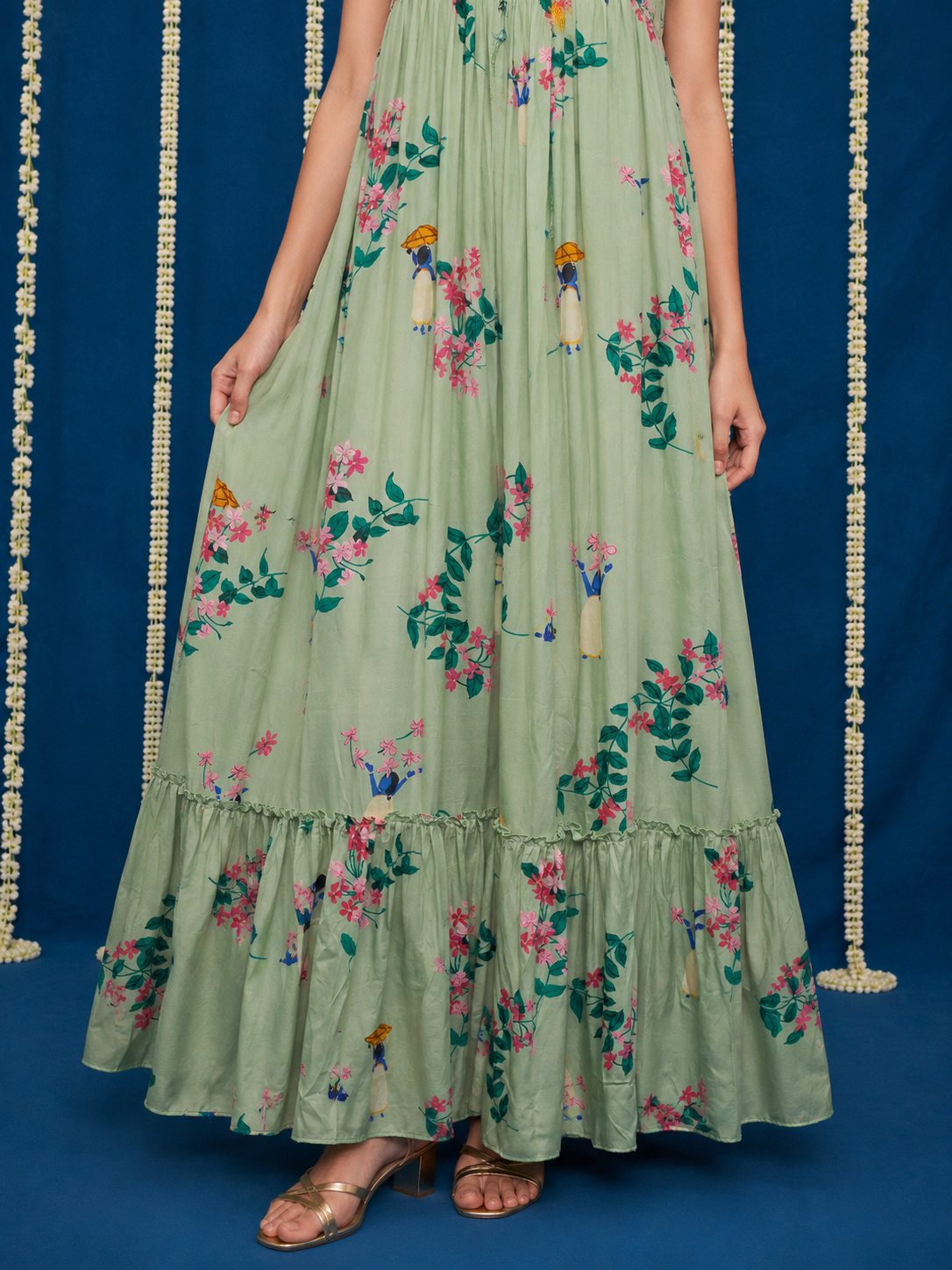 Poovili pleated dress