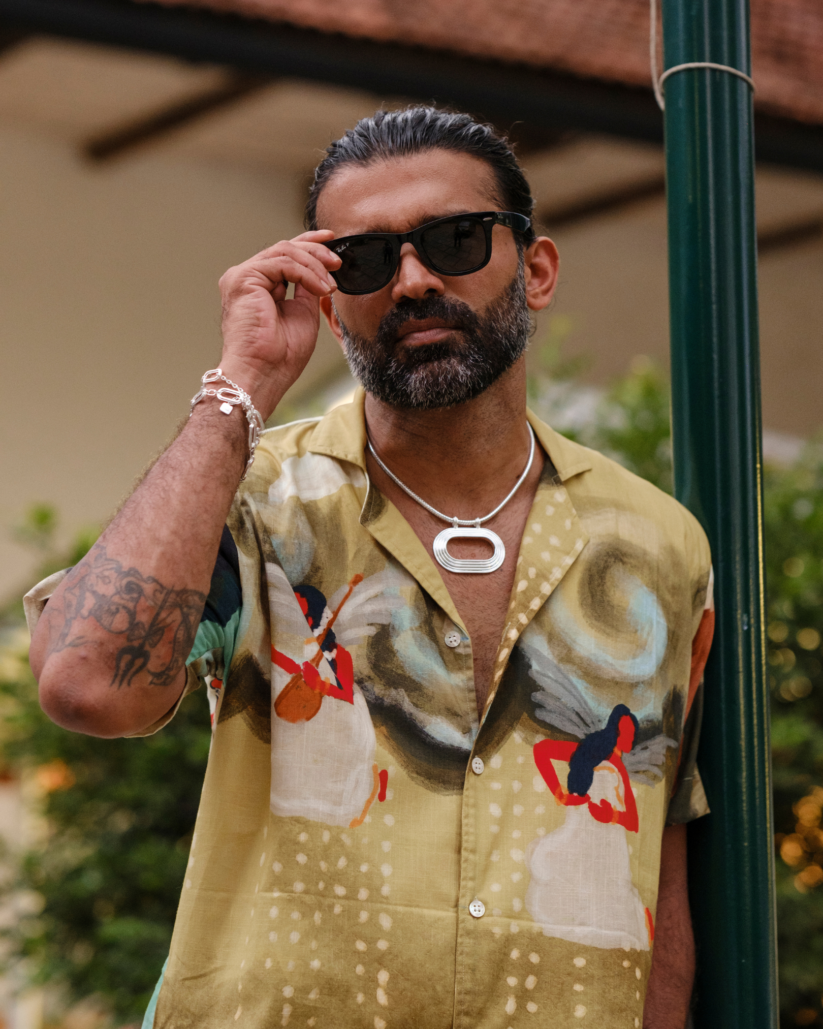 Lila short sleeve shirt for men- sandal