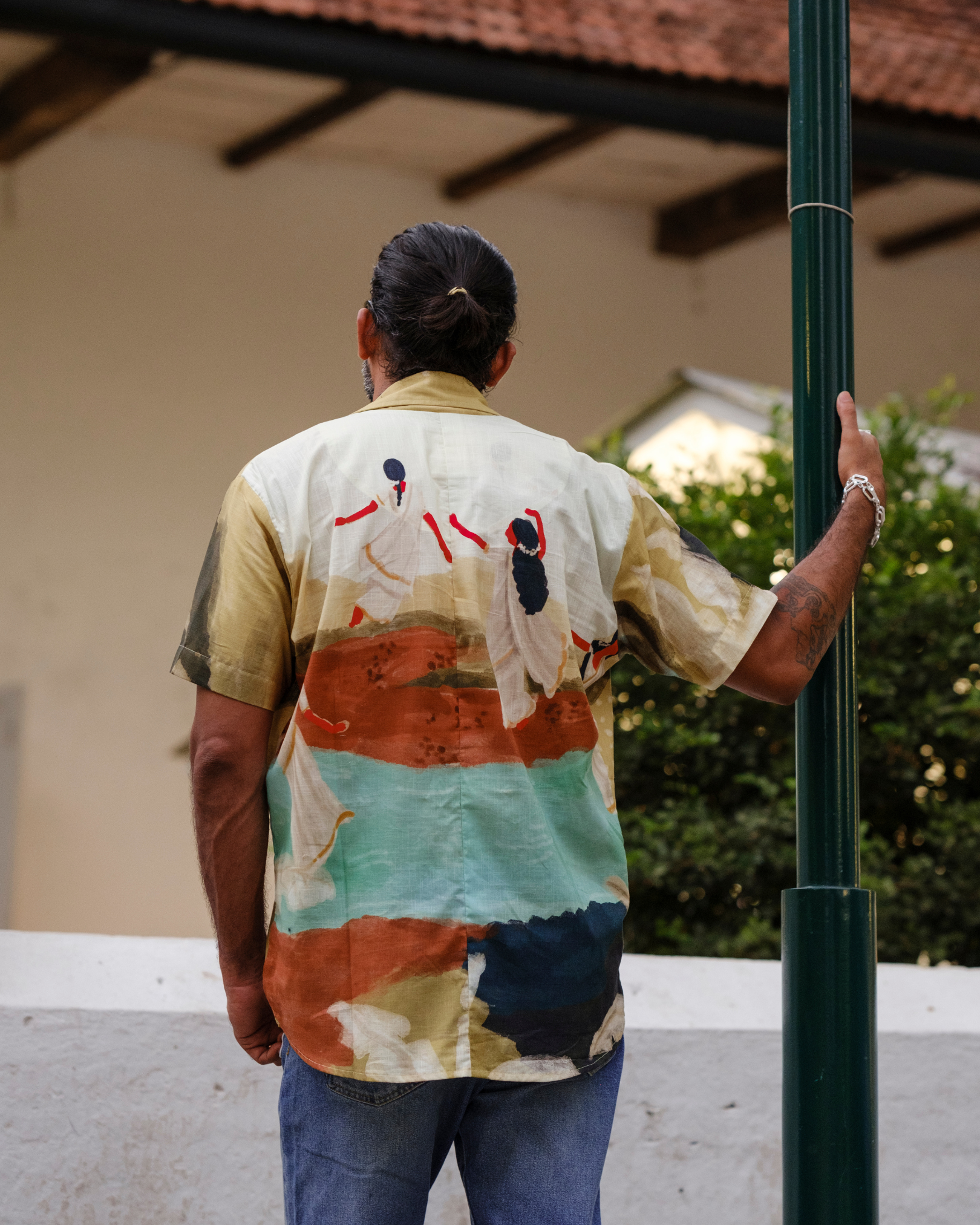 Lila short sleeve shirt for men- sandal