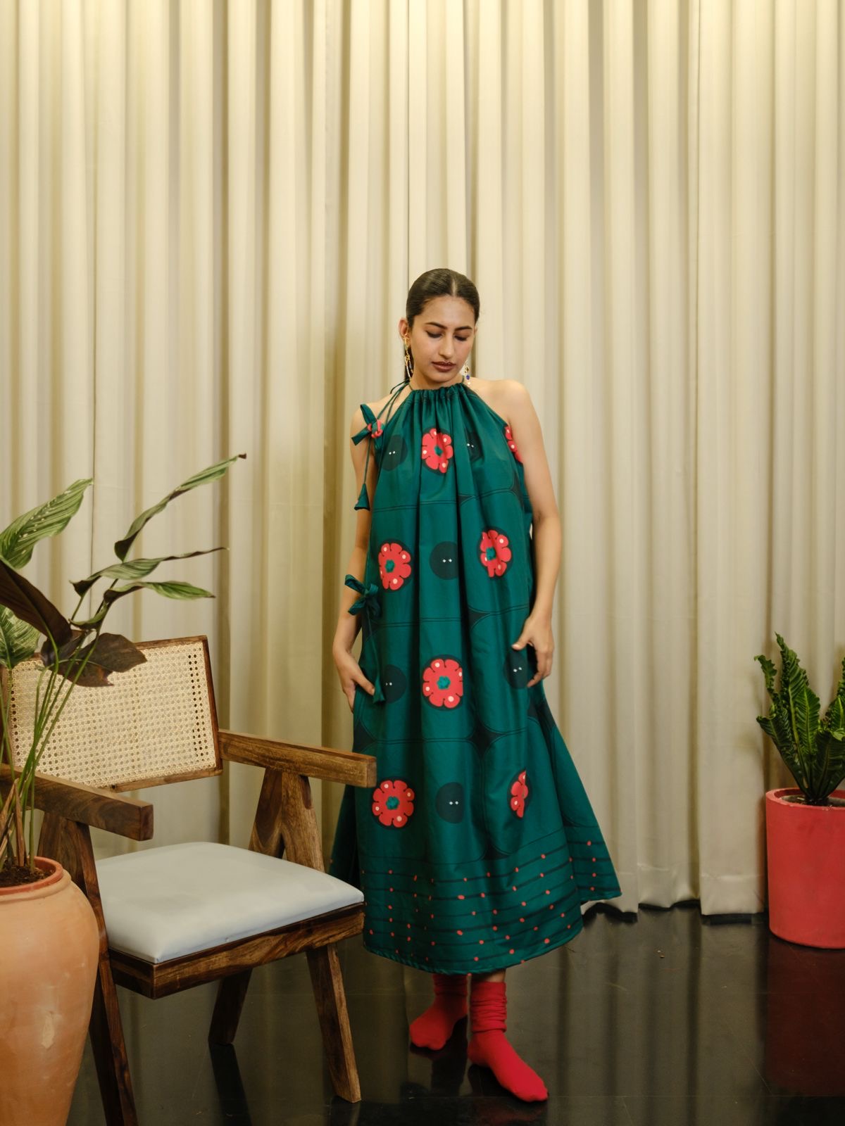 Tira long halterneck