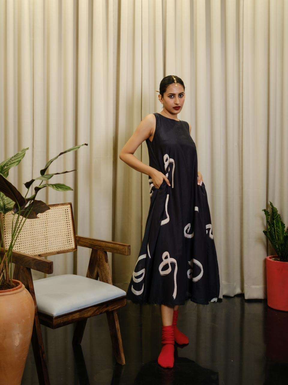 Aksharam long shift dress