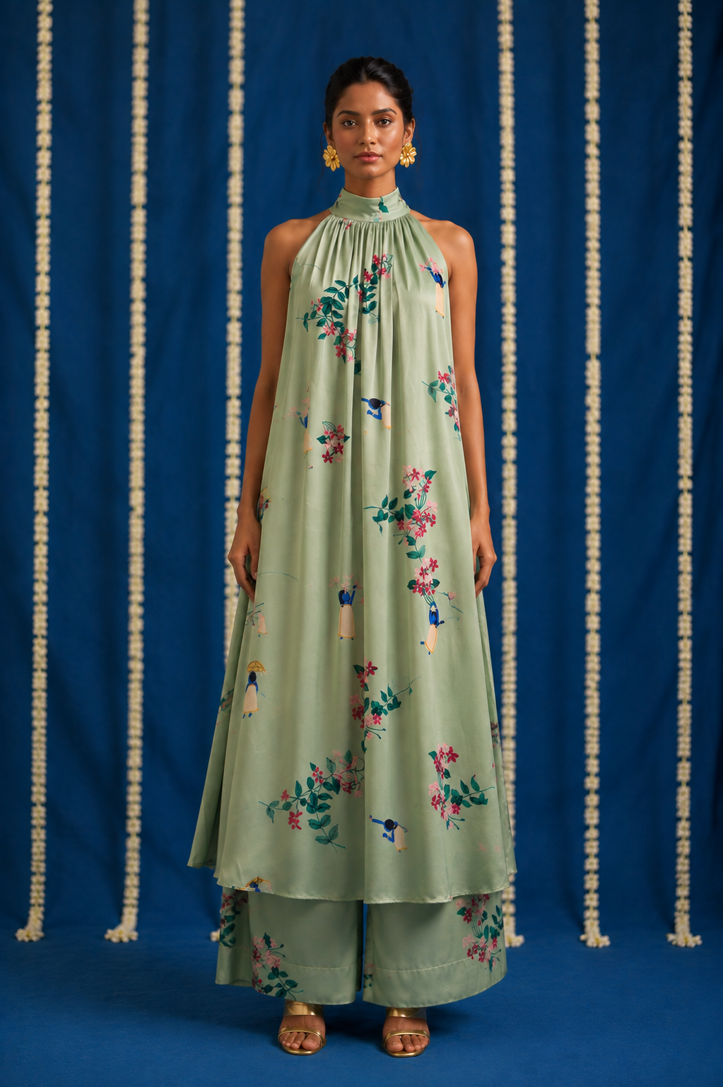 Poovili halter coord set