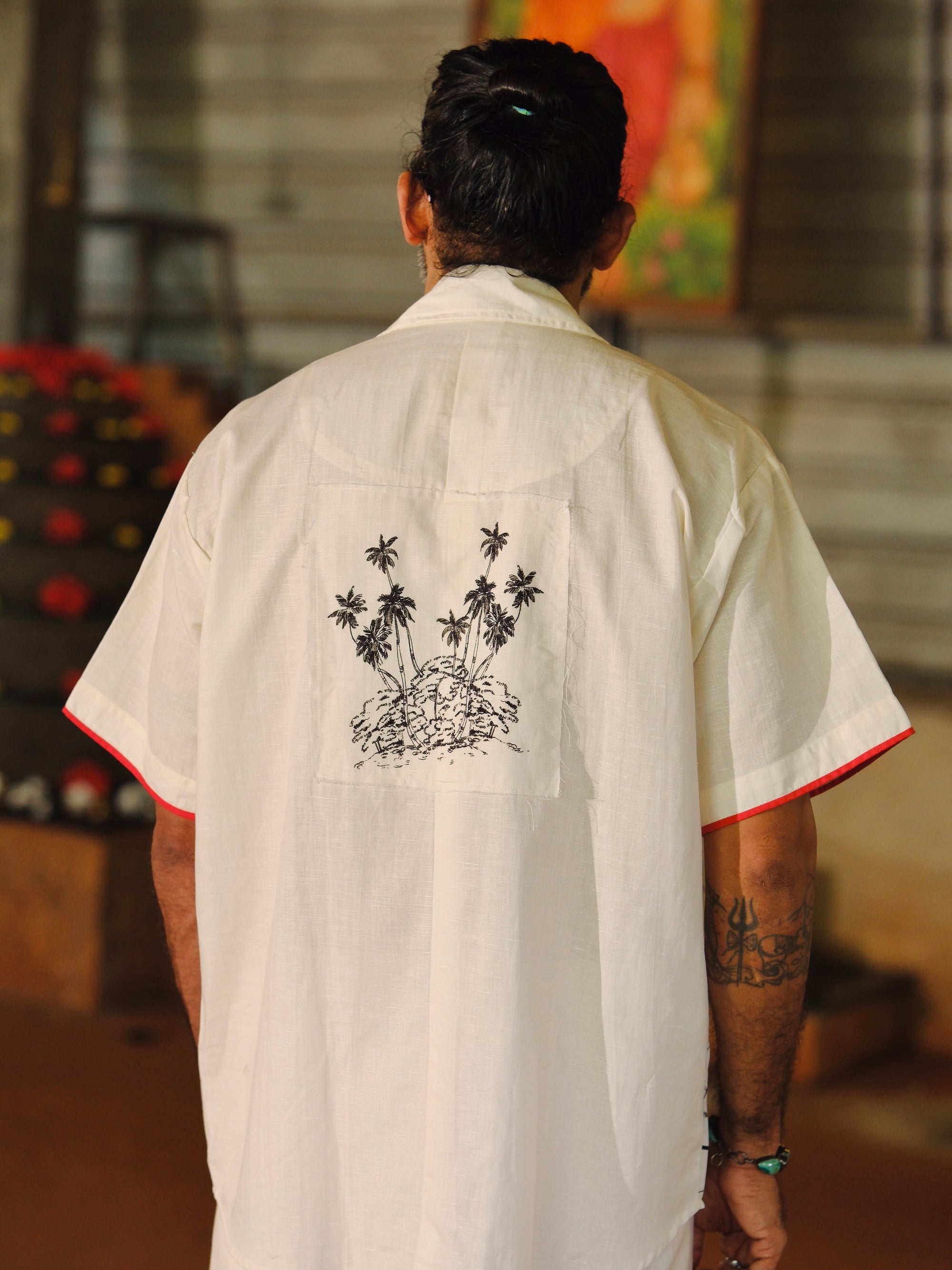 Varambu Offwhite Shirt Set- HS