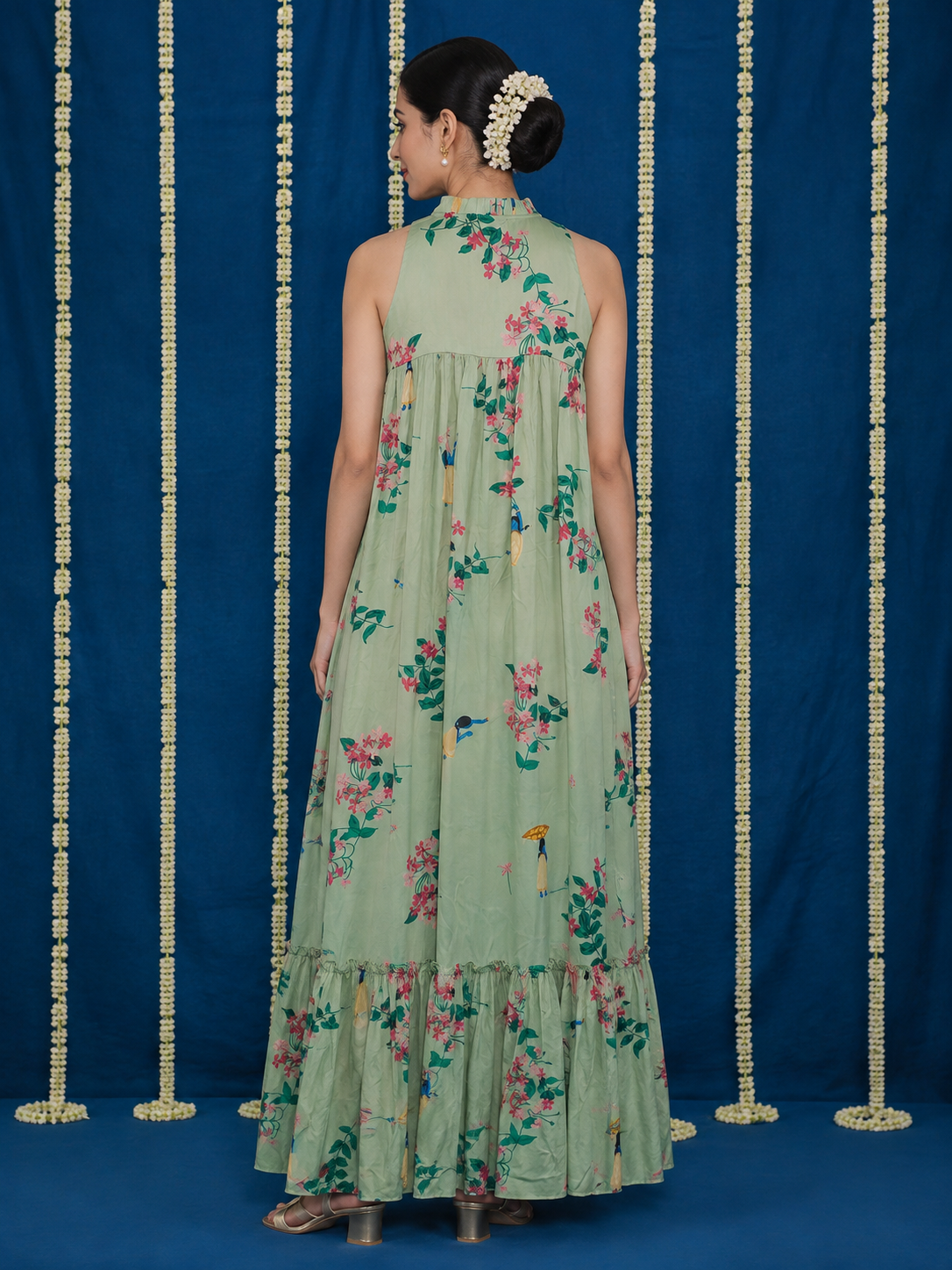 Poovili pleated dress
