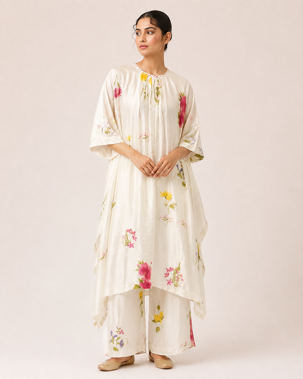 Pookuda cream coord set