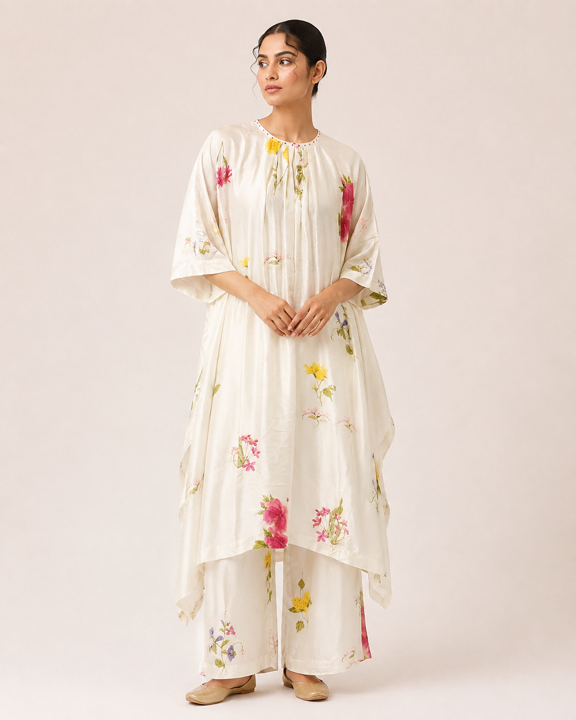 Pookuda cream coord set