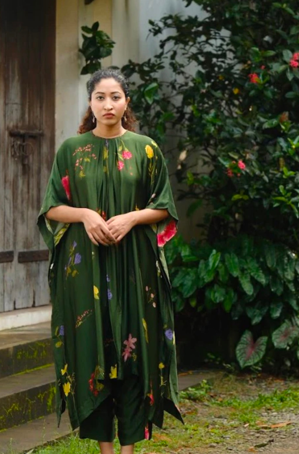 Pookkuda green coord set