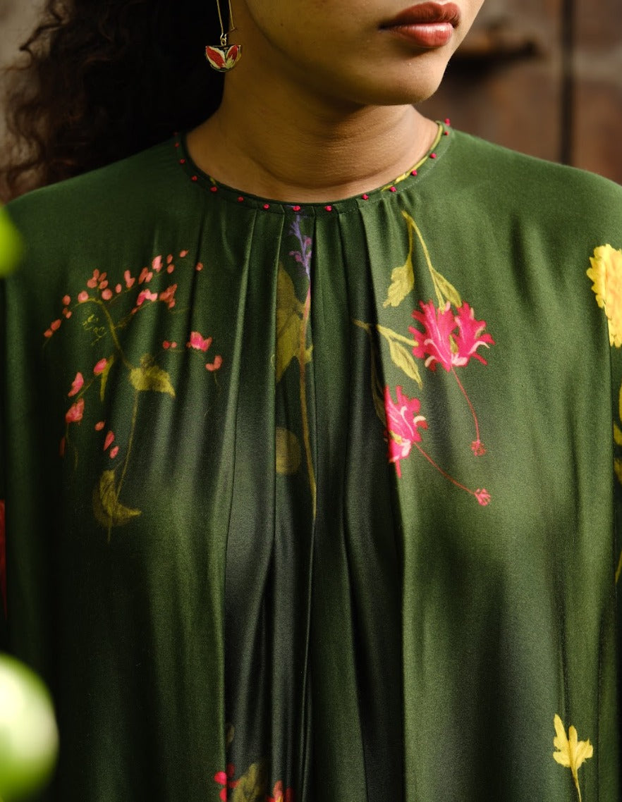 Pookkuda Co-ord set – Green