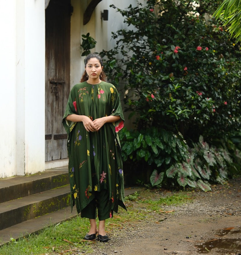 Pookkuda Co-ord set – Green