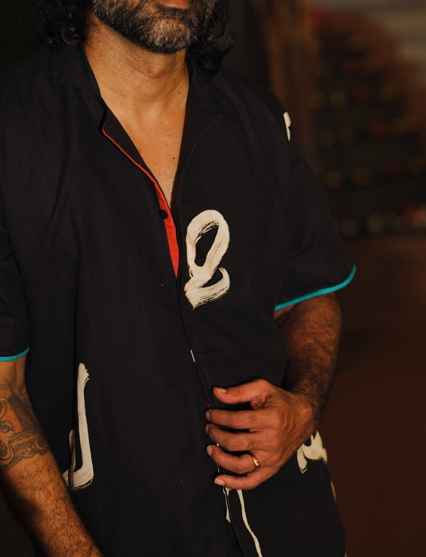 Aksharam Half Sleeve Shirt and Mundu