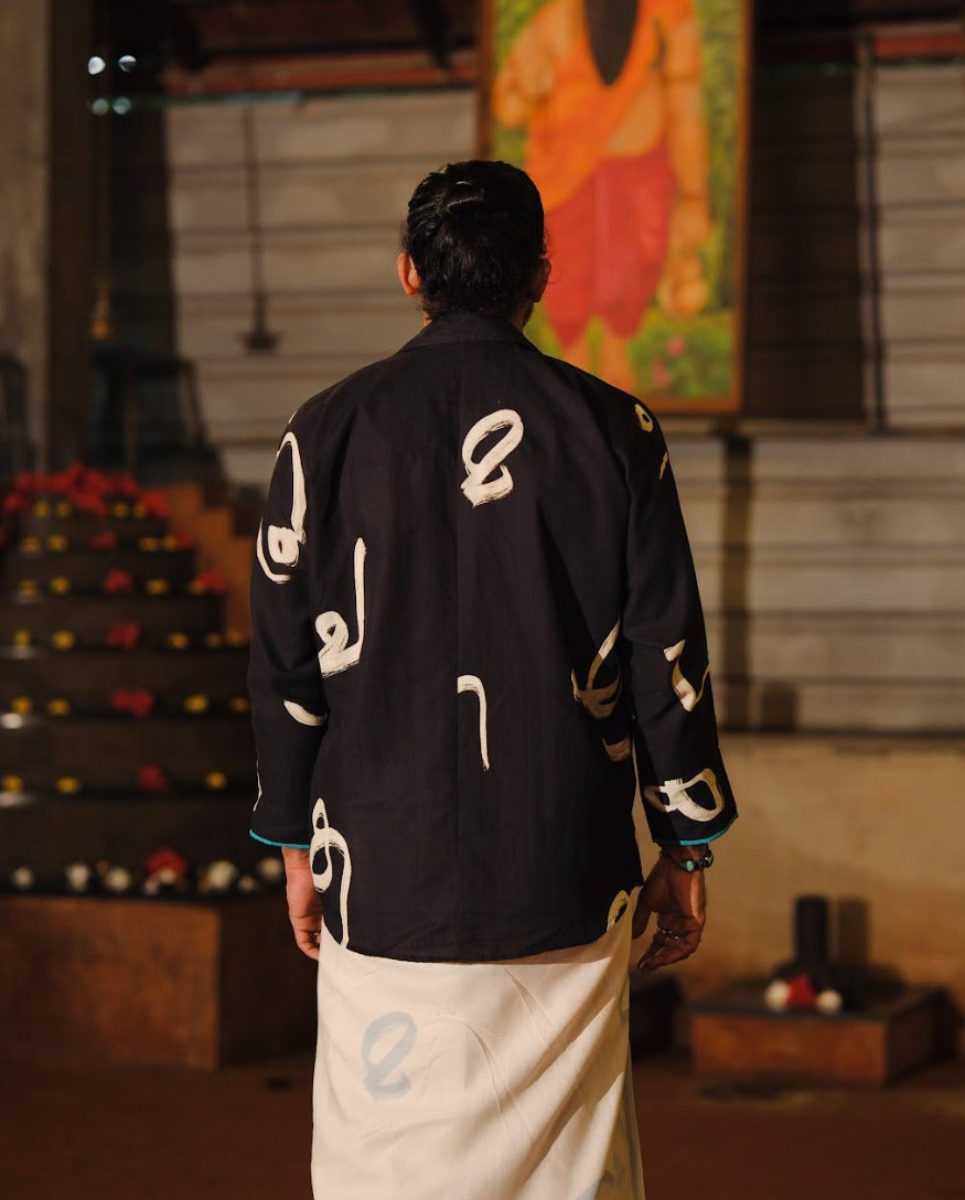 Aksharam Full Sleeve Shirt and Mundu
