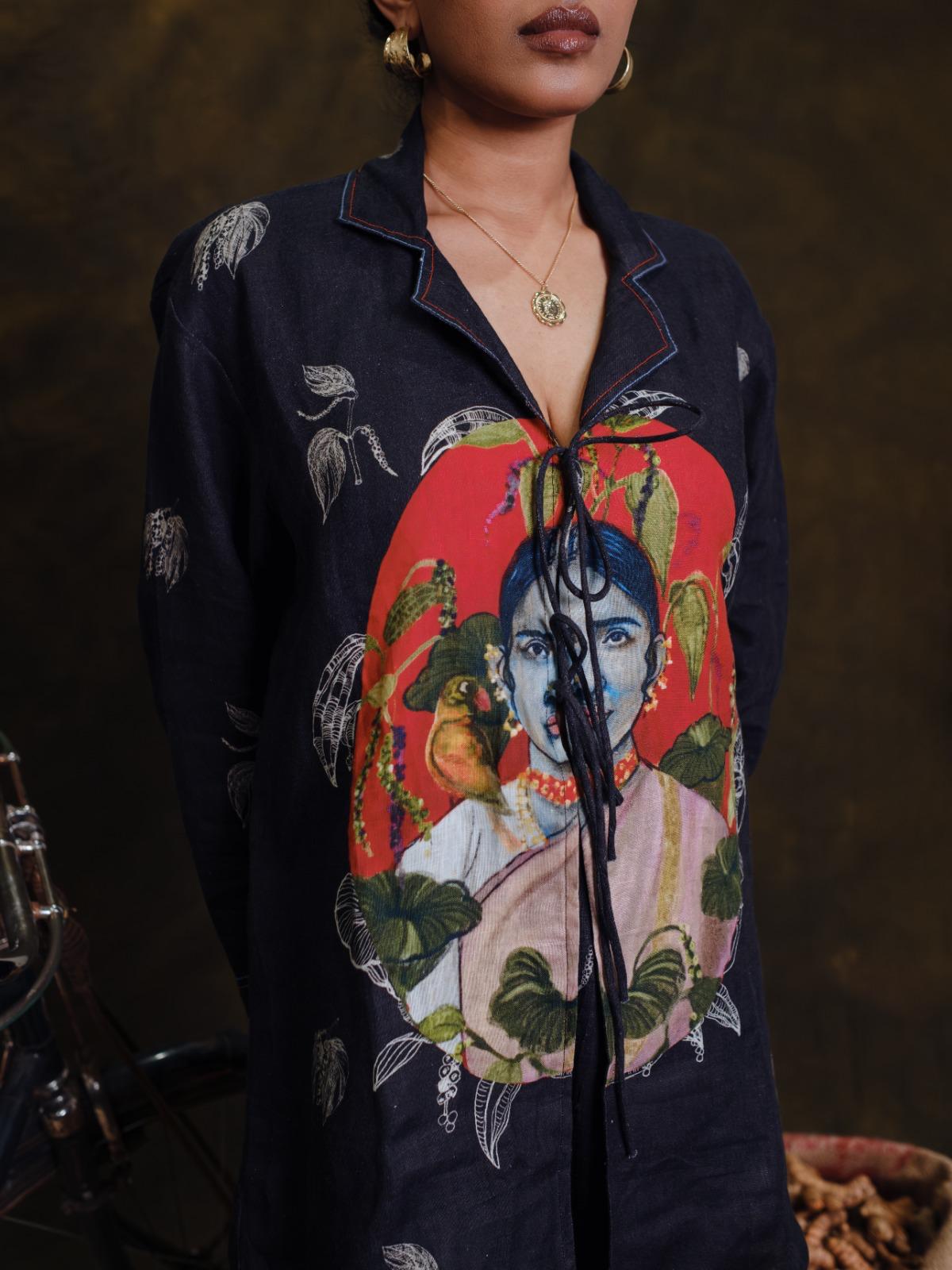 Mulaku front tie top