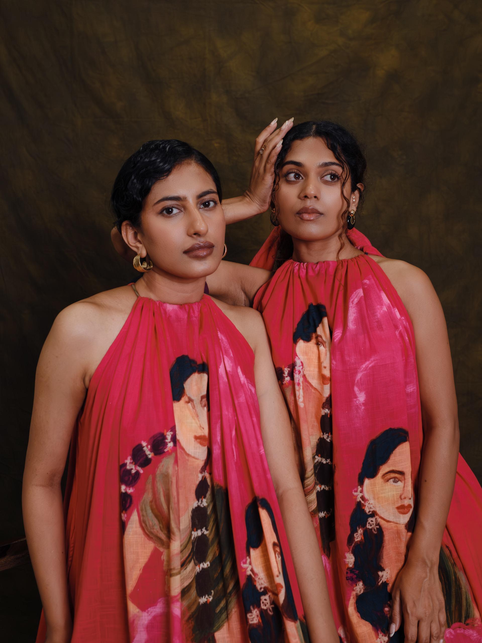 Parijatham pink halterneck short