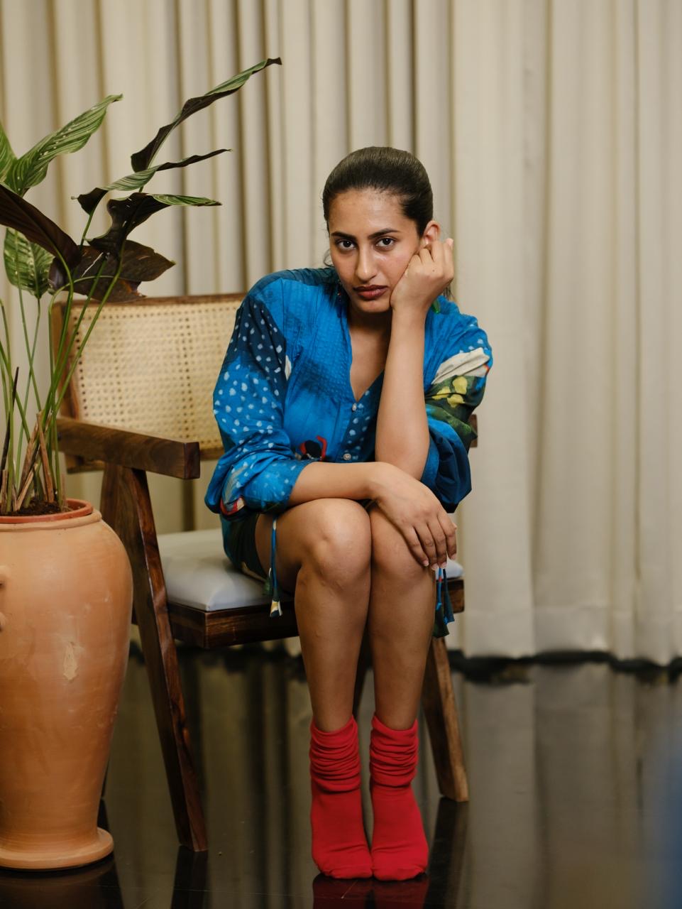 Kadhali blue Co-ord set