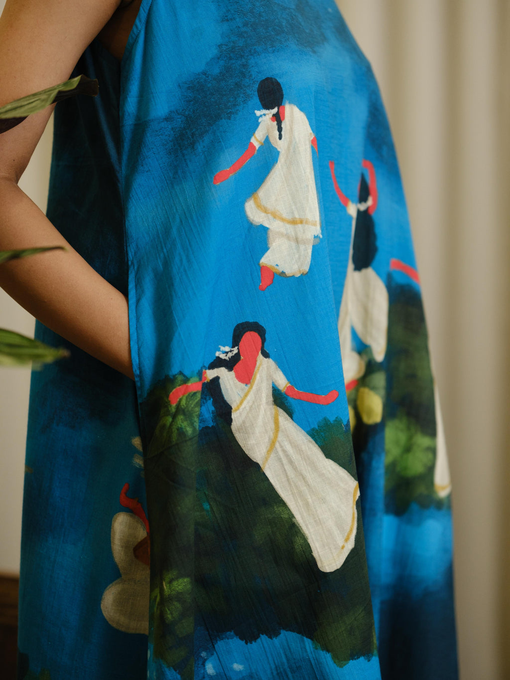 Kadhali blue Long Shift dress