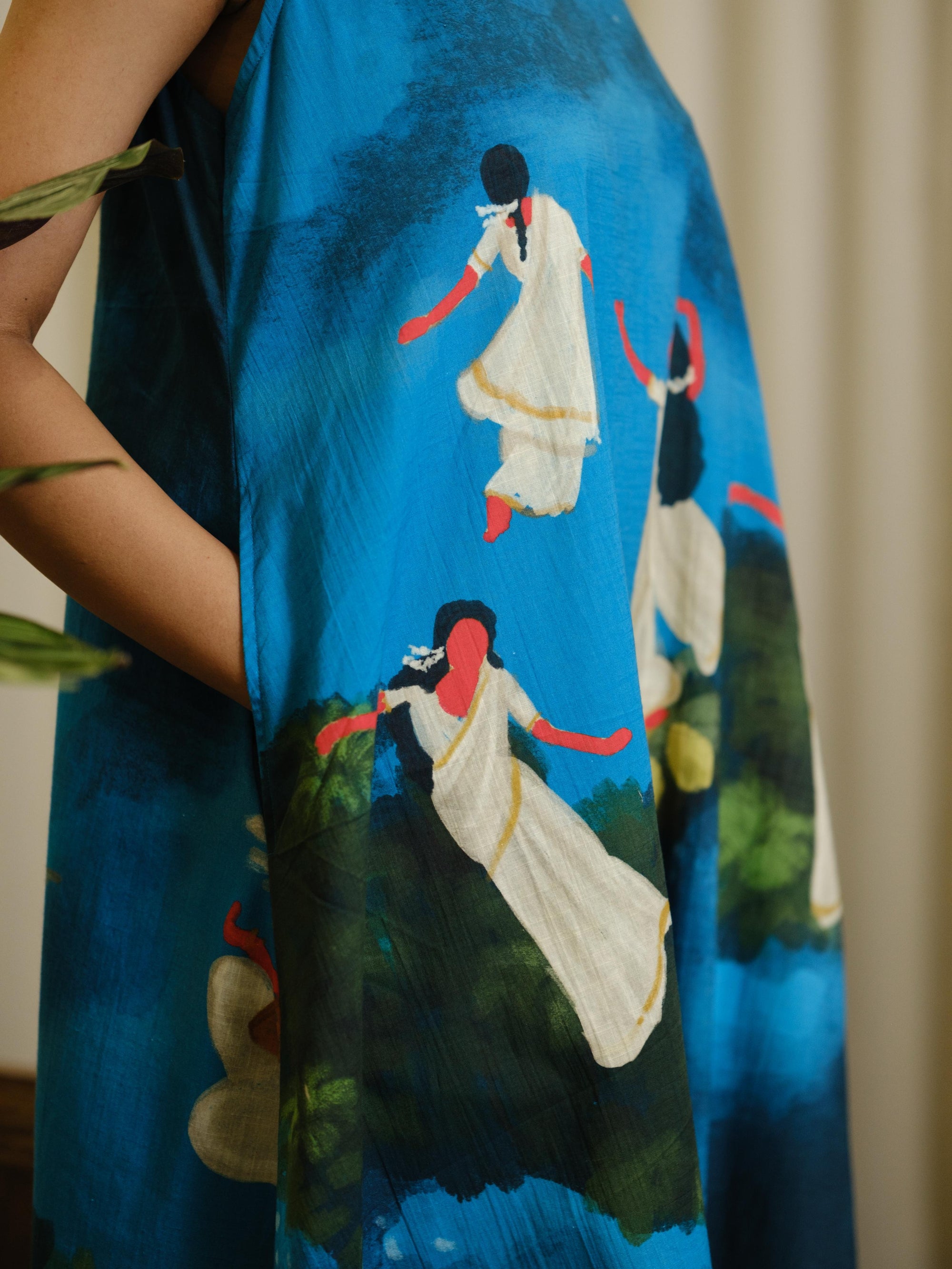 Kadhali blue Long Shift dress